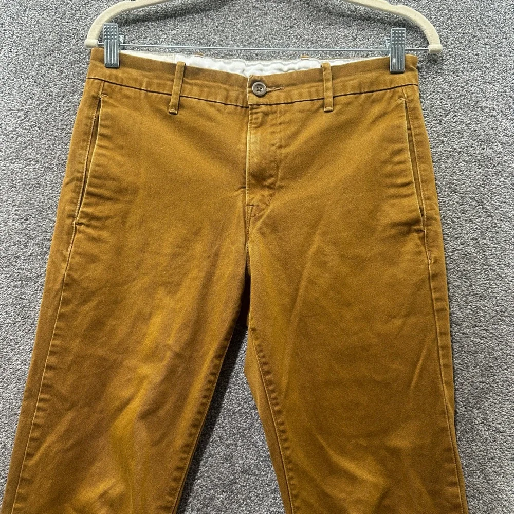 Levis‎ Chino Pants Men 29X32 Brown Slim Straight Preppy Cotton Everyday Casual